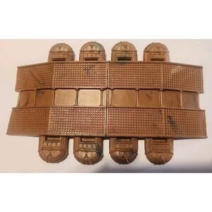 Vintage 1960 MARX Iwo Jima Battleground Plastic Pontoon Bridge Swirl